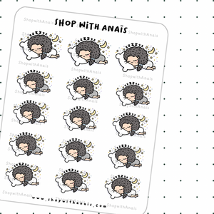 Sleep-in/Goodnight Sleep (A006)| stickers for planners and journals - Anaïs