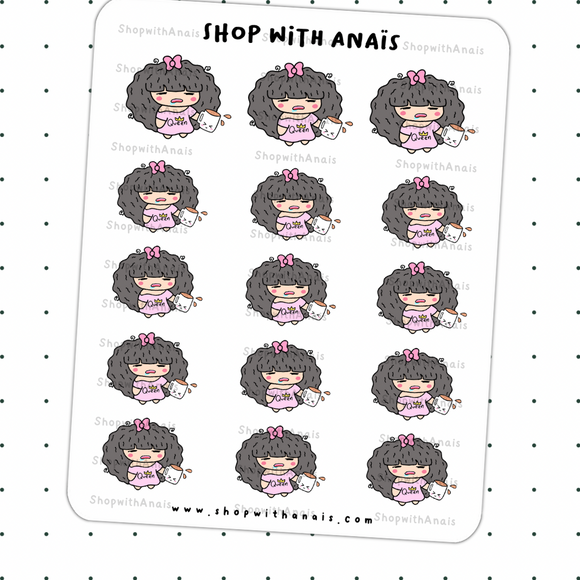 I Need Coffee (A026) | stickers for planners and journals - Anaïs