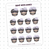 Anxiety Attack/Overthink (A033) | stickers for planners and journals - Anaïs