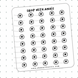 Cancelled/Crossed Out (DF004) | stickers for planners and journals
