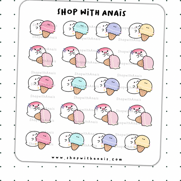 Ice Cream (BS026) | stickers for planners and journals - Bubbles