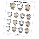 I'm Fine-Brown Bag (A039) | stickers for planners and journals - Anaïs