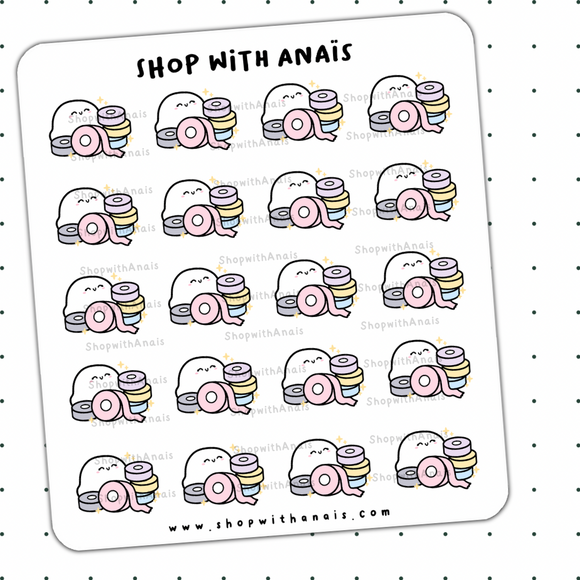Washitape Lover (BS007) | stickers for planners and journals - Bubbles