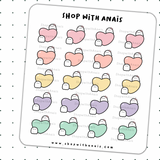Couple Hearts (BS036) | stickers for planners and journals - Bubbles