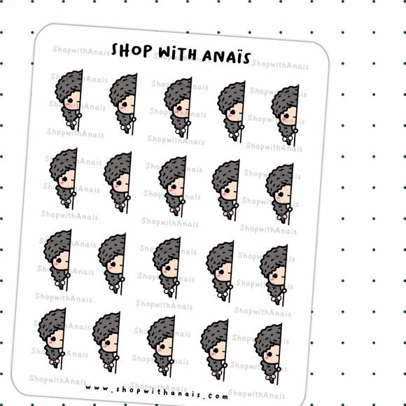 Peek a Boo 2 (A063) | stickers for planners and journals - Anaïs