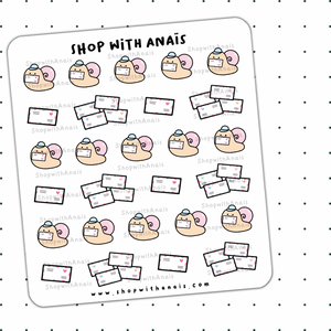 Snail Mail (D025) | doodles for planners and journals