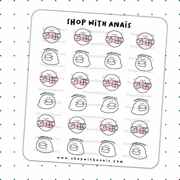 Happy Mail (BS008) | stickers for planners and journals - Bubbles